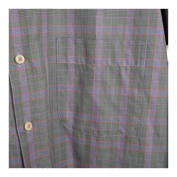 Peter Millar Cotton Micro‎ Check Long Sleeve Button Down Cotton Shirt Size XL - Picture 5 of 10
